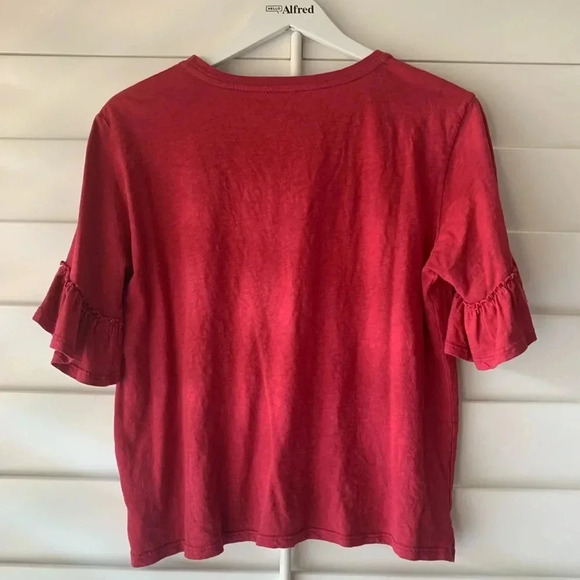 VELVET GRAHAM & SPENCER NEW Rielle Ruffle Tee Top Anthropologie - Picture 8 of 9